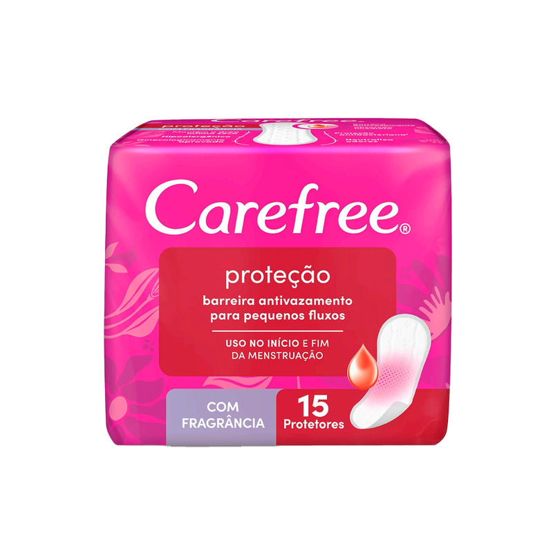 Carefree Protetor Diário Proteção Com Fragrância - 15 Unidades