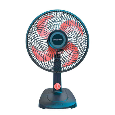 Ventilador De Mesa Mallory Elegance 30cm 42W 127V Grafite E Rosé