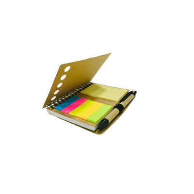Mini Caderno para Anotações com Post-It e Caneta