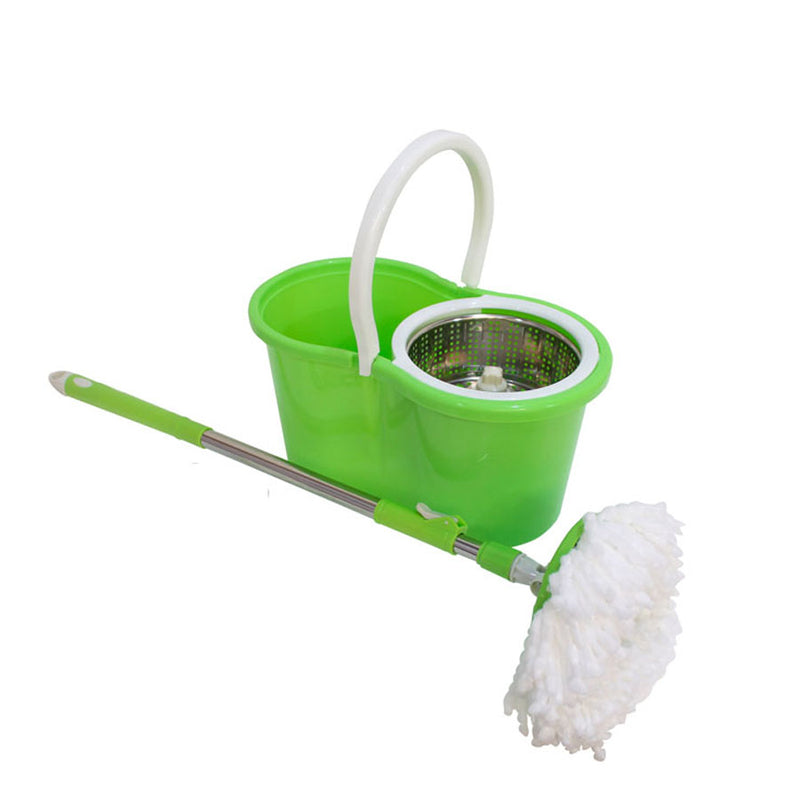 Kit de Esfregão Mop Giratorio 360° e Balde 8L