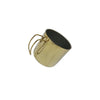 Caneca de Aço Inox Dourada 9cm