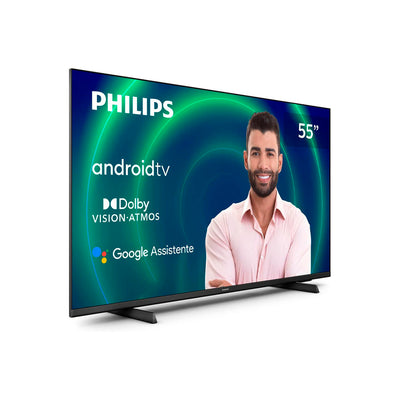 SMART TV Philips Android TV 55"" 4K HDR Google Assistant Built-in 55PUG7406/78