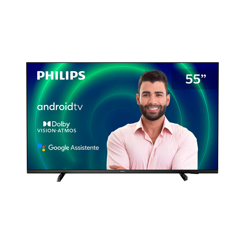 SMART TV Philips Android TV 55"" 4K HDR Google Assistant Built-in 55PUG7406/78