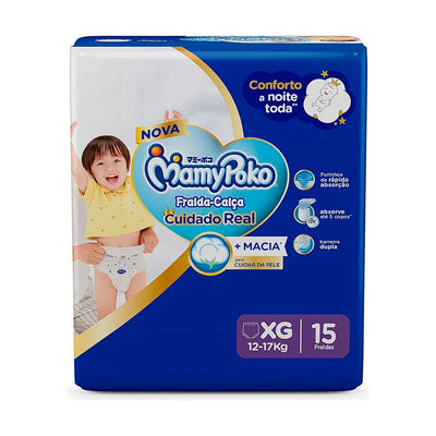 MamyPoko Fralda-Calça Premium Seca Xg 15 Unidades