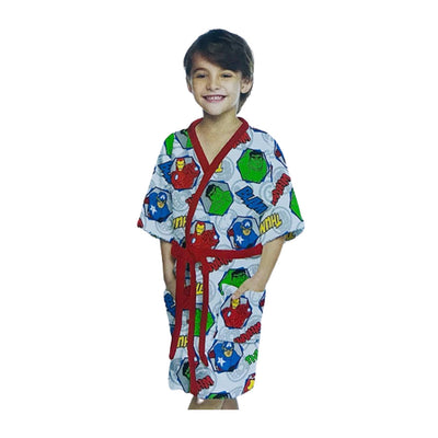 Roupão Felpudo Infantil Quimono Avengers G - Lepper