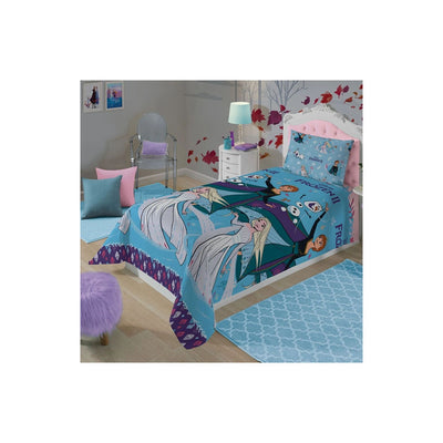 Jogo De Cama Solteiro Lepper Frozen 3 Peças Azul