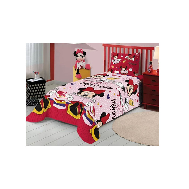 Jogo de Cama Infantil Divertido Minnie - Lepper