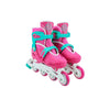 Patins Roller Infantil Ajustável Rosa Unitoys
