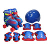 Patins Quad Kid Azul com Kit  de Proteçaõ