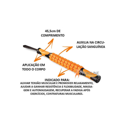 Bastão de Miofascial Hidrolight Laranja