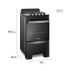 Fogão 4 Bocas Mesa Top Limpa Fácil Preto Continental FC4LP - Bivolt