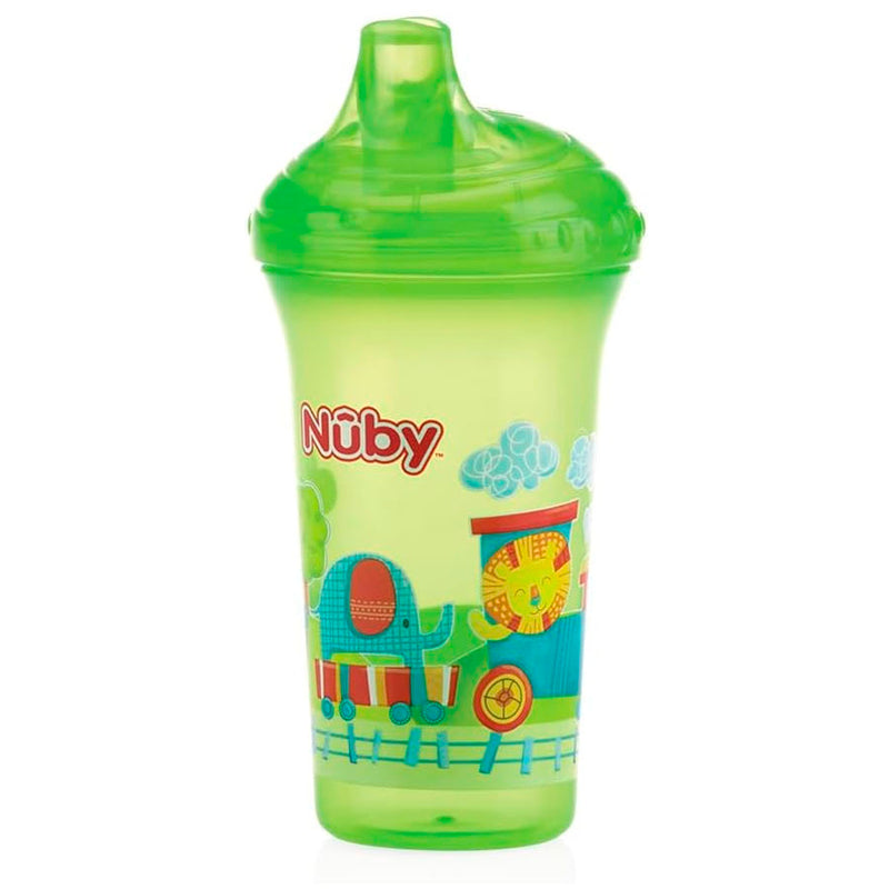 Copo Decorado Com Bico Rígido Verde - Nuby 270ml