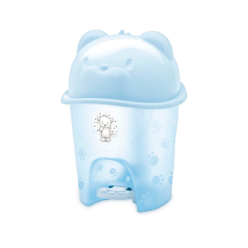 Lixeira Infantil Pedal Fofura 6,5L Azul Claro