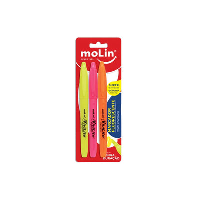 Marcador Fluorescente 3 Cores
