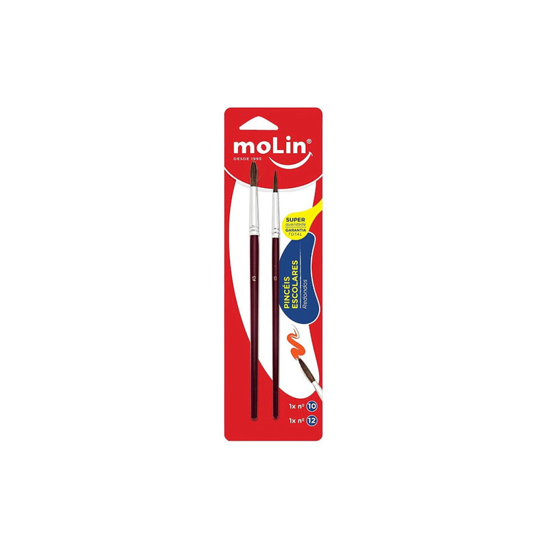 Kit de Pincéis N°10 e N°12 com 2 Peças