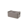 Cesta Grande com Tampa Fit Gray Fit 30cm