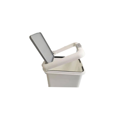 Lixeira com Pedal 10L Branco Double  35cm