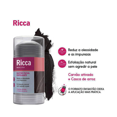 Esfoliante Facial Ricca Poderoso Carvão - 30g