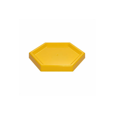 Bandeja Candy Sextavada Amarelo 19cm