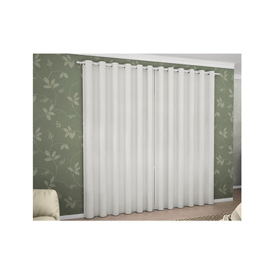 CORTINA BLACKOUT TECIDO CORTA LUZ BRANCA 2,30M X 2,00M ADOMES