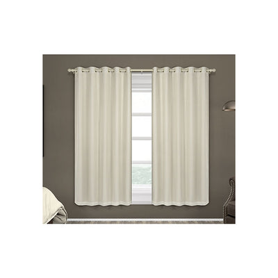 CORTINA VOIL COM CORTA LUZ 1,80 X 2,0M BEGE ADOMES