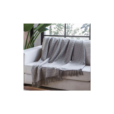 Manta Para Sofá Charme Jacquard Geométrico 1,40m x 2,10m - Adomes