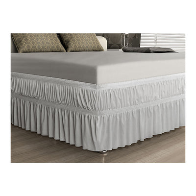 SAIA PARA CAMA BOX EM MALHA KING BRANCA 1,98M X 2,03M X 38CM - ADOMES