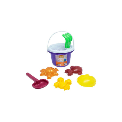 Conjunto de Praia com Baldinho com 8 Peças