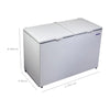 Freezer Refrigerador Horizontal Dupla Ação 419L Metalfrio