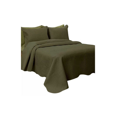 Jogo de Cama Casal Elegance Verde Escuro 2.40m - Habitat