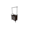 Arara Multi Black com 3 Cesto Preto 175x84cm
