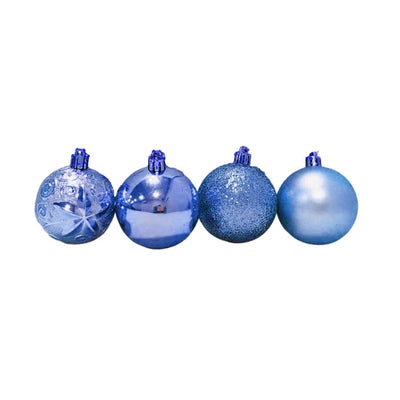 Jogo de Bolas de Natal 16 Peças Azul