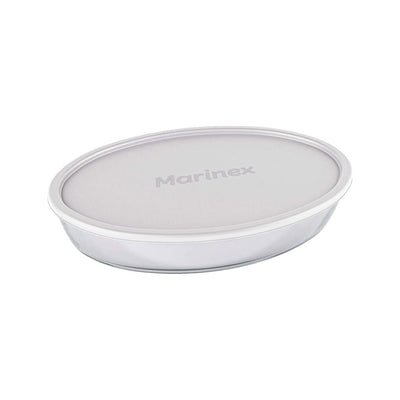 Assadeira Oval com Tampa 3,2 Litros Marinex