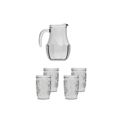 Conjunto de Jarra 1,5 Litros e 4 Copos Nadir