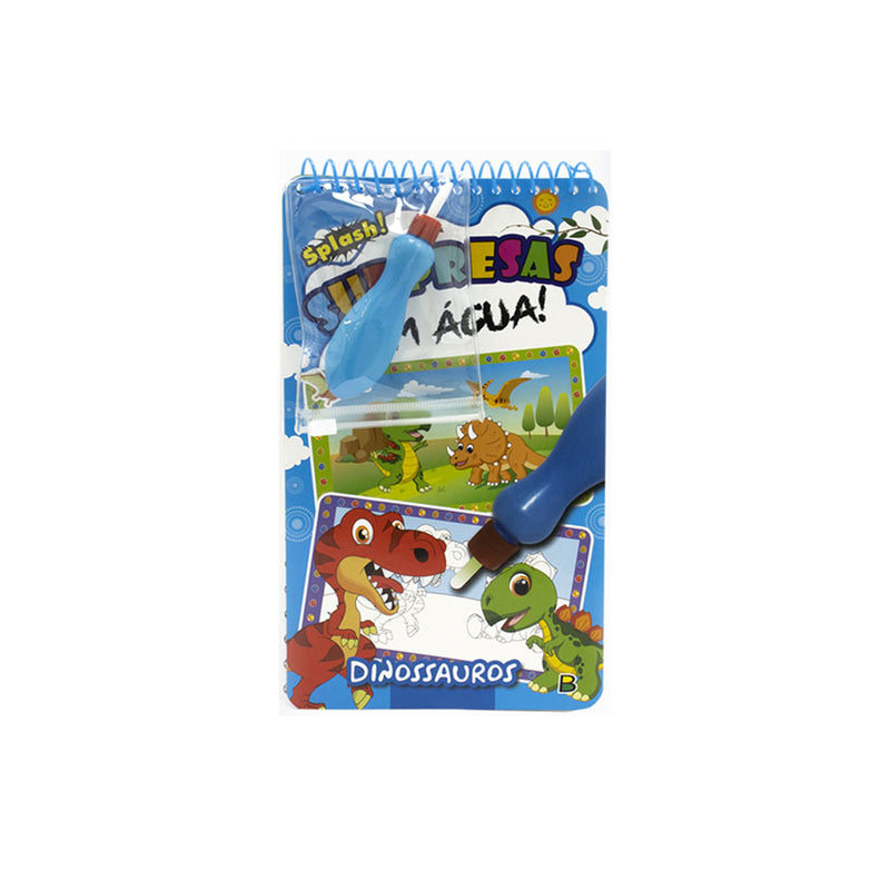 Livro Surpresa com Água Dinossauro