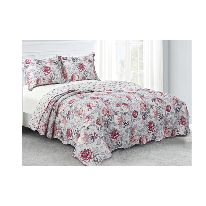 Colcha Casal Evolution Patchwork Camesa Serenity COM 3 Peças