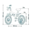 BICICLETA INFANTIL ARO 12 PRINCESAS DISNEY NATHOR