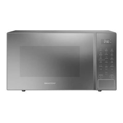 Micro-ondas Brastemp 32 Litros Cinza Espelhado com Menu Gourmet BMS46AR  110V