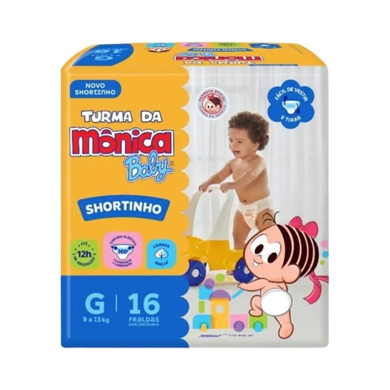 FRALDA TURMA DA MONICA SHORT JUMB G C/16