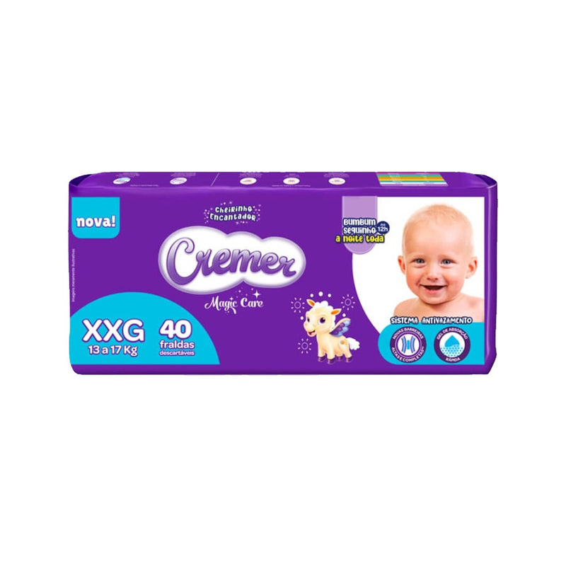 Fralda  Cremer Infantil Hiper Xxg Com 40 Fraldas