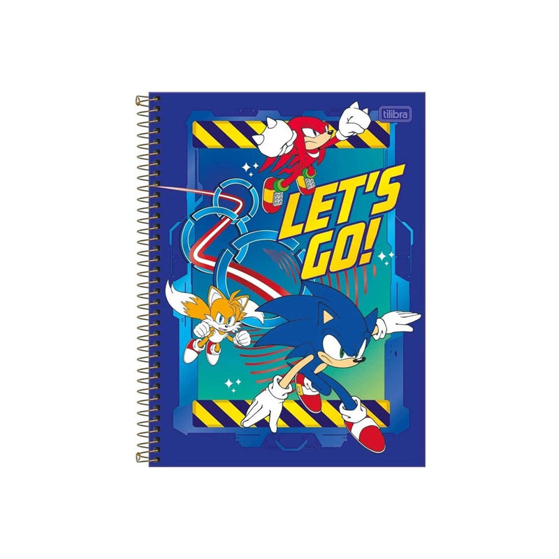 Caderno Capa Dura 1 Matéria Sonic 80 Folhas - Tilibra