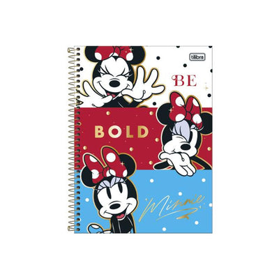 Caderno Espiral Capa Dura 1 Matéria Minnie 80 Folhas - Tilibra