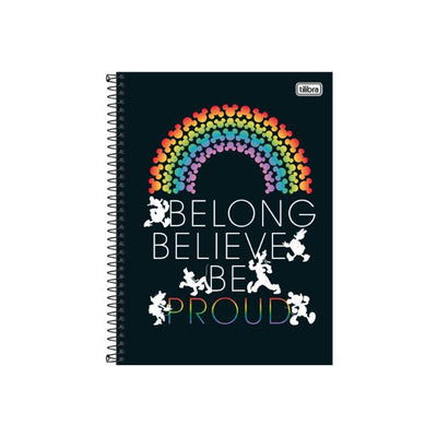 Caderno Espiral Capa Dura 10 Matéria Mickey 160 Folhas - Tilibra