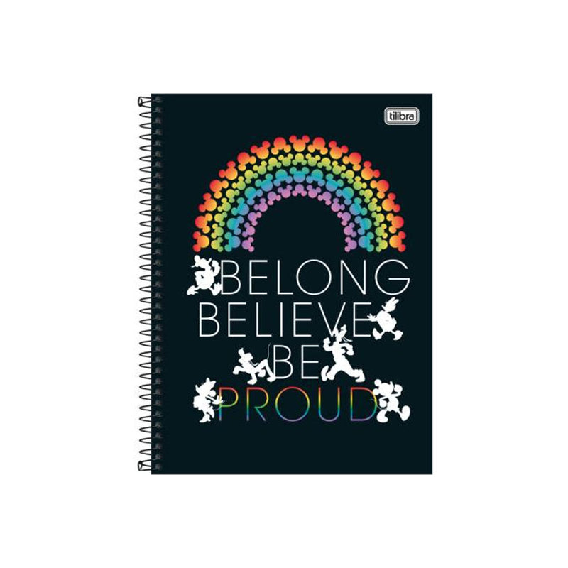 Caderno Espiral Capa Dura 10 Matéria Mickey 160 Folhas - Tilibra