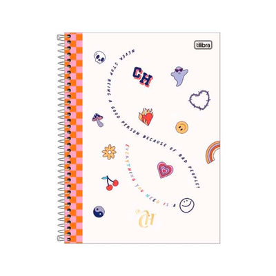 Caderno Capa Dura 10 Matérias 160 Folhas Capricho - Tilibra