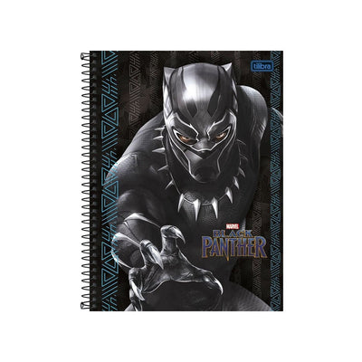 Caderno Espiral Pantera Negra 1 Matéria 80 Folhas - Tilibra