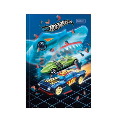 Caderno Brochura Hot Wheels 80 Folhas - Tilibra