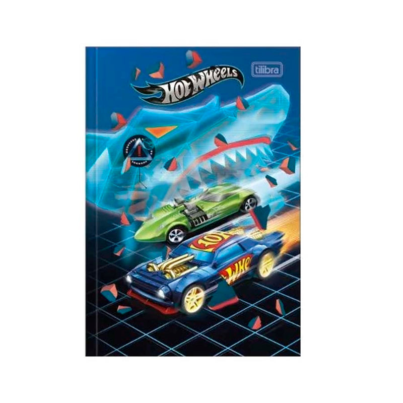 Caderno Brochura Hot Wheels 80 Folhas - Tilibra
