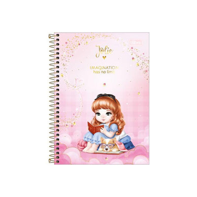 Caderno Espiral Capa Dura 1 Matéria Jolie 80 Folhas - Tilibra