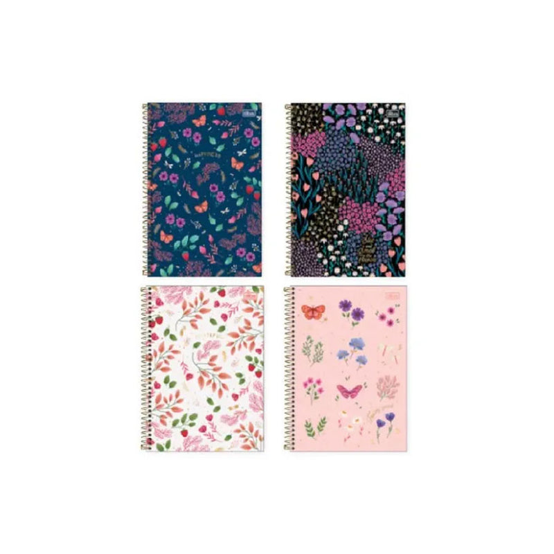 Caderno Espiral Capa Dura 10 Matérias Le Vanille - Tilibra